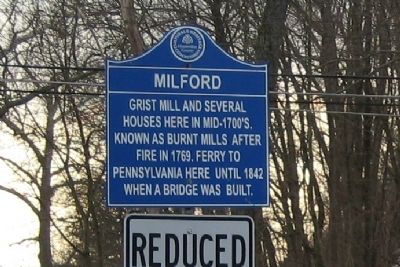 Milford Marker. Click for full size. Milford Marker image. Click for full size.