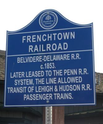 Frenchtown Railroad Marker image. Click for full size.