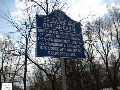 Delaware And Raritan Canal Marker image. Click for full size.