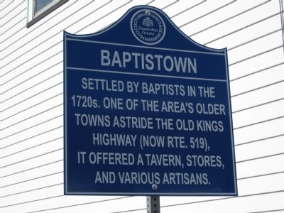 Baptistown Marker image. Click for full size.