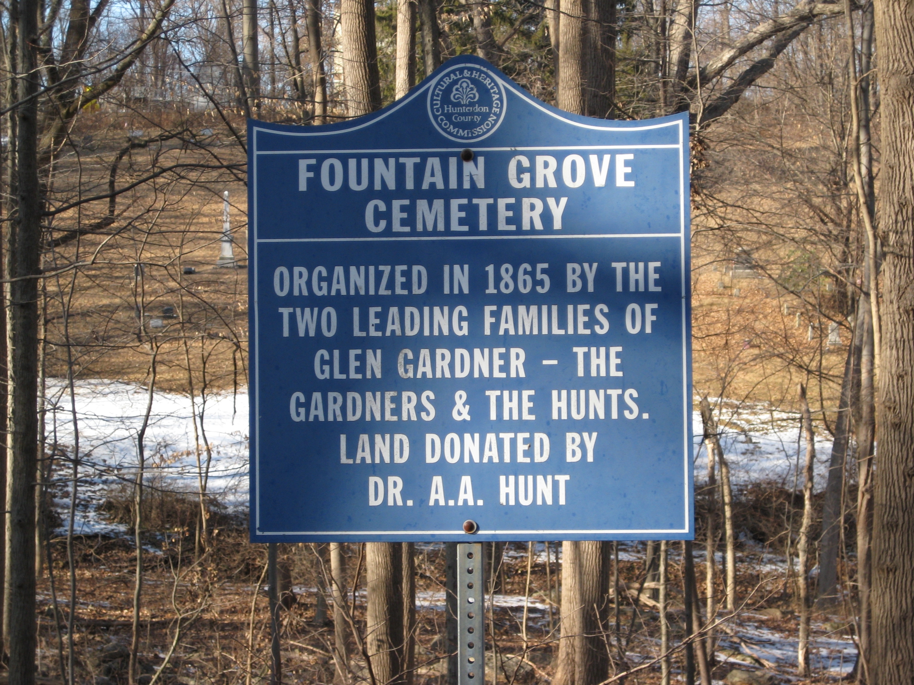 Fountain Grove Cemetery Marker