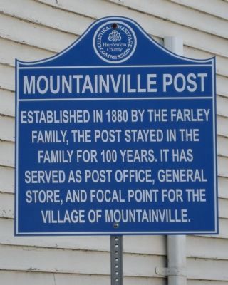Mountainville Post Marker image. Click for full size.