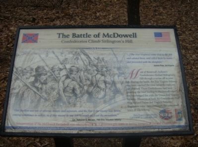 The Battle of McDowell Marker. Click for full size. The Battle of McDowell Marker image. Click for full size.