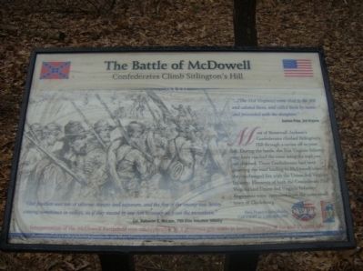 The Battle of McDowell Marker image. Click for full size.