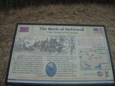 The Battle of McDowell Marker. Click for full size. The Battle of McDowell Marker image. Click for full size.