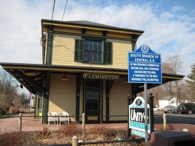 South Branch Of Central R.R. Marker image. Click for full size.