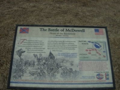 The Battle of McDowell Marker image. Click for full size.