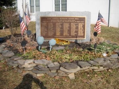 East Amwell Veterans Honor Roll Marker. Click for full size. East Amwell Veterans Honor Roll Marker image. Click for full size.