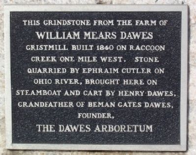 William Mears Dawes Gristmill Marker image. Click for full size.