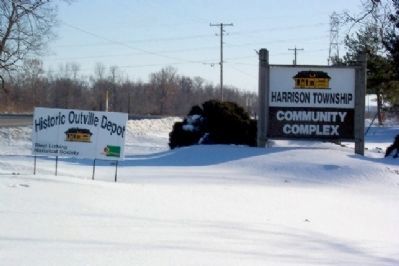 Entrance to Harrison Township Community Complex and Depot image. Click for full size.