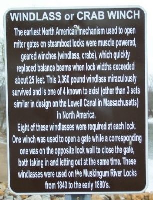 Windlass or Crab Winch Marker. Click for full size. Windlass or Crab Winch Marker image. Click for full size.