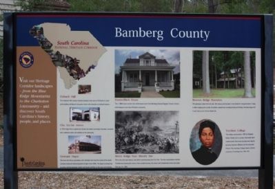 Bamberg County Marker image. Click for full size.