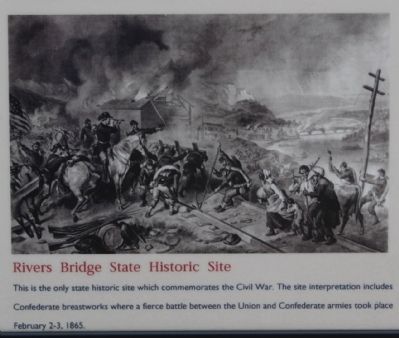 Bamberg County Marker, Rivers Bridge State Historic Site image. Click for full size.