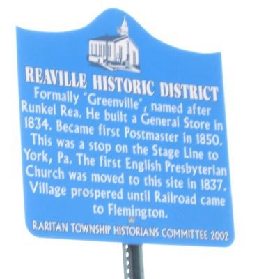 Reaville Historic District Marker. Click for full size. Reaville Historic District Marker image. Click for full size.