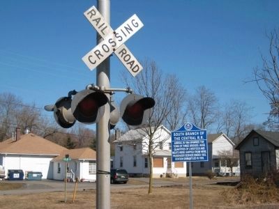 South Branch Of The Central R.R. Marker image. Click for full size.