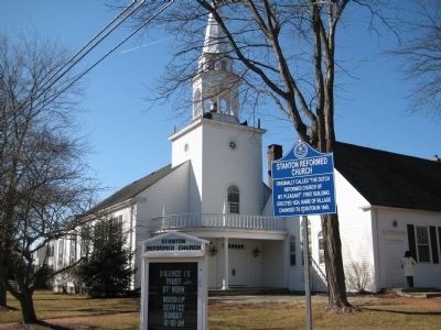 Stanton Reformed Church and Marker image. Click for full size.