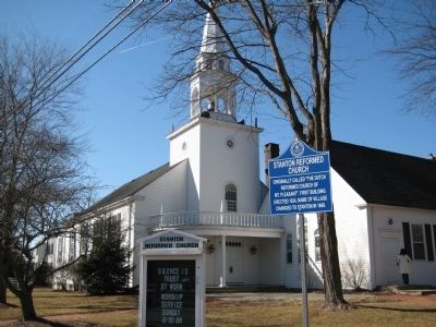 Stanton Reformed Church and Marker. Click for full size. Stanton Reformed Church and Marker image. Click for full size.