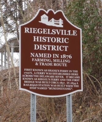 Riegelsville Historic District Marker image. Click for full size.