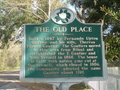 The Old Place Marker. Click for full size. The Old Place Marker image. Click for full size.