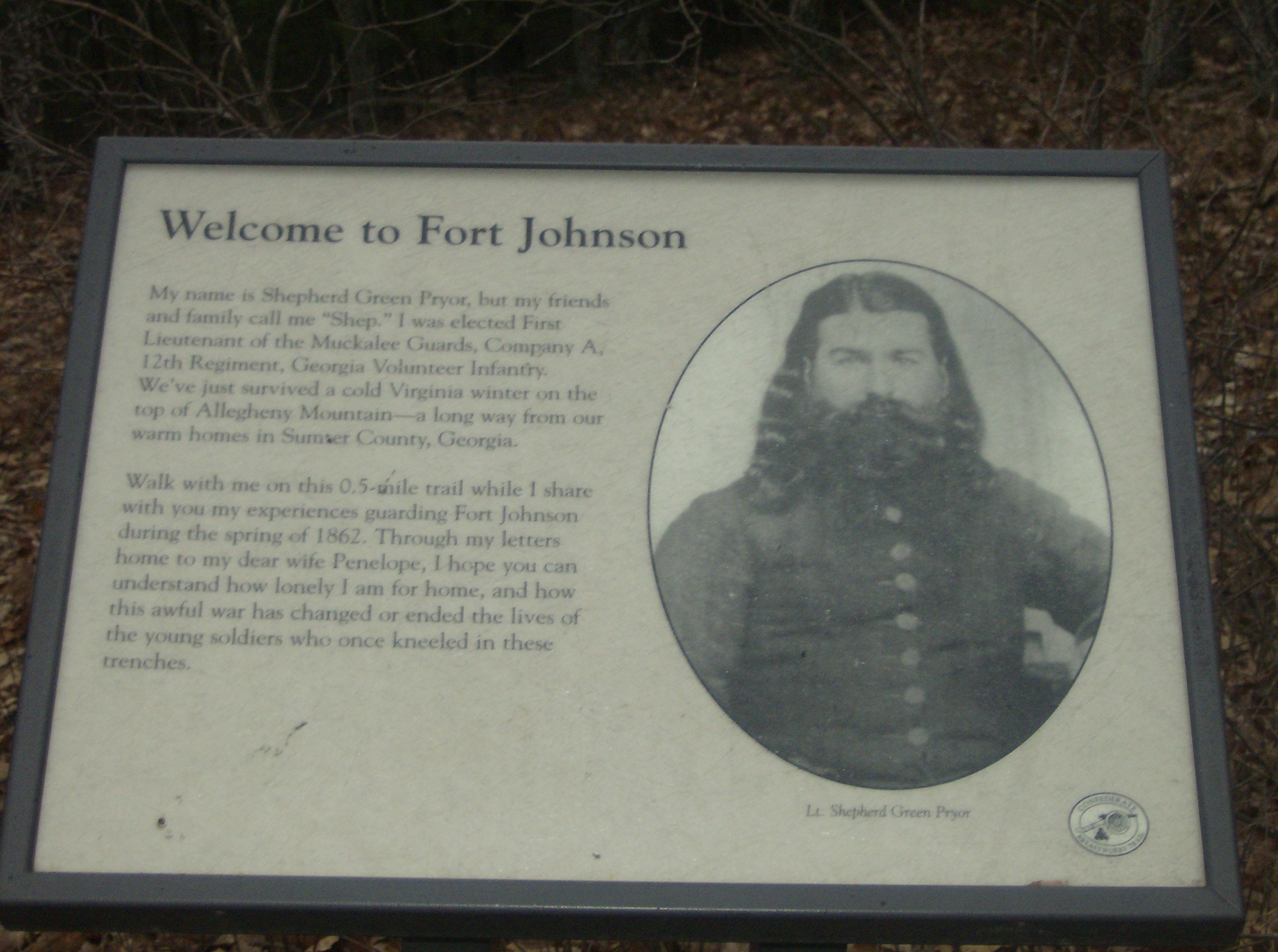 Welcome to Fort Johnson Marker