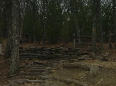 View of the walking path from the Welcome to Fort Johnson Marker image. Click for full size.