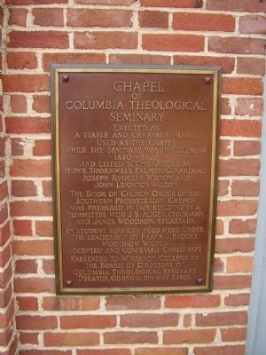 Chapel of Columbia Theological Seminary image. Click for full size.