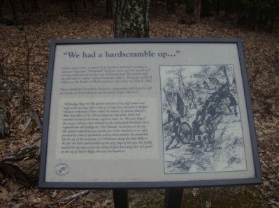 “We had a hardscrabble up…” Marker image. Click for full size.