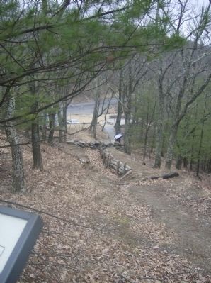 View from the Healing the Wounds Marker toward the parking lot image. Click for full size.
