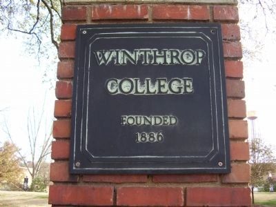 First Home Of Winthrop College image. Click for full size.