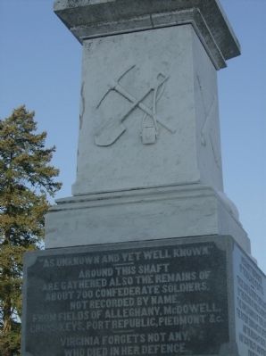 East Panel - Confederate Dead Monument image. Click for full size.