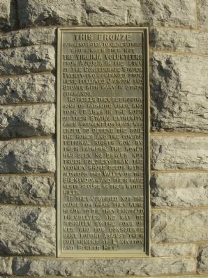 Augusta County Confederates Plaque image. Click for full size.