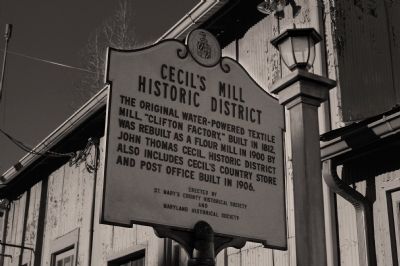 Cecil's Mill Historic District Marker image. Click for full size.
