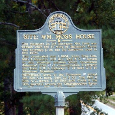 Site: Wm. Moss House Marker. Click for full size. Site: Wm. Moss House Marker image. Click for full size.