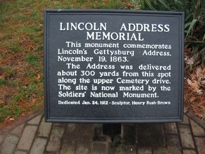 Lincoln Address Memorial image. Click for full size.