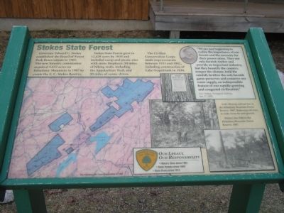 Stokes State Forest Marker image. Click for full size.
