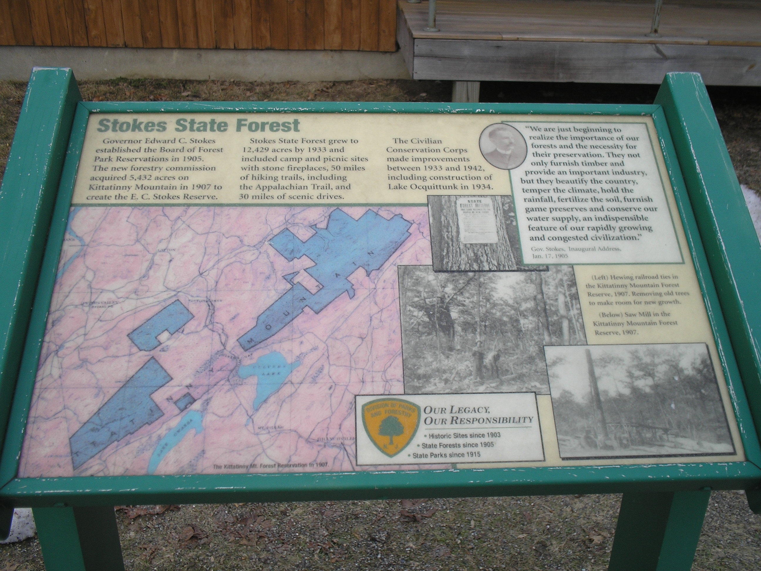 Stokes State Forest Marker