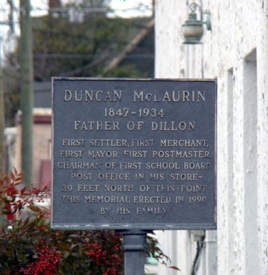 Duncan McLaurin Marker. Click for full size. Duncan McLaurin Marker image. Click for full size.