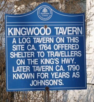 Kingwood Tavern Marker image. Click for full size.
