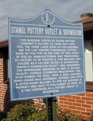 Stangl Pottery Outlet & Showroom Marker image. Click for full size.