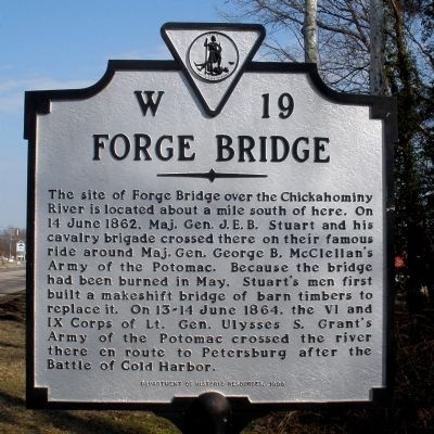 Forge Bridge Marker. Click for full size. Forge Bridge Marker image. Click for full size.