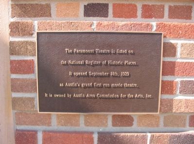The Paramount Theatre Marker image. Click for full size.