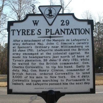 Tyree's Plantation Marker image. Click for full size.