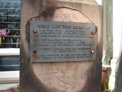 George Coryells Grave Plaque image. Click for full size.
