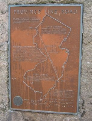 Province Line Road Marker. Click for full size. Province Line Road Marker image. Click for full size.