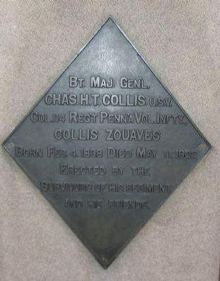 Plaque on Front of Memorial image. Click for full size.