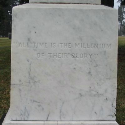 Left Side of Memorial image. Click for full size.