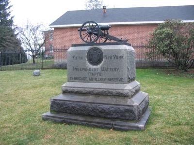 Fifth New York Independent Battery Monument. Click for full size. Fifth New York Independent Battery Monument image. Click for full size.