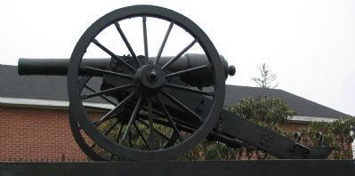 Minature Parrott Rifle on Top of the Monument image. Click for full size.