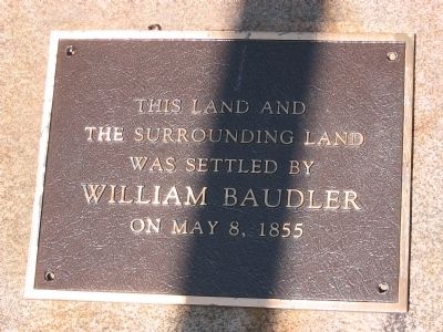 William Baudler Marker image. Click for full size.
