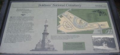 Soldiers' National Cemetery Marker image. Click for full size.
